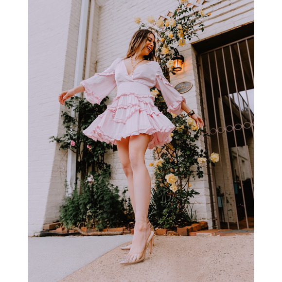 Bardot Nala Frill Dress Rose Pink - Picture 2 of 11